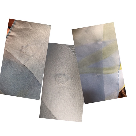 VTG Symphony Scarfs Large Square Scarf Blue Tulip  Design - Picture 10 of 14